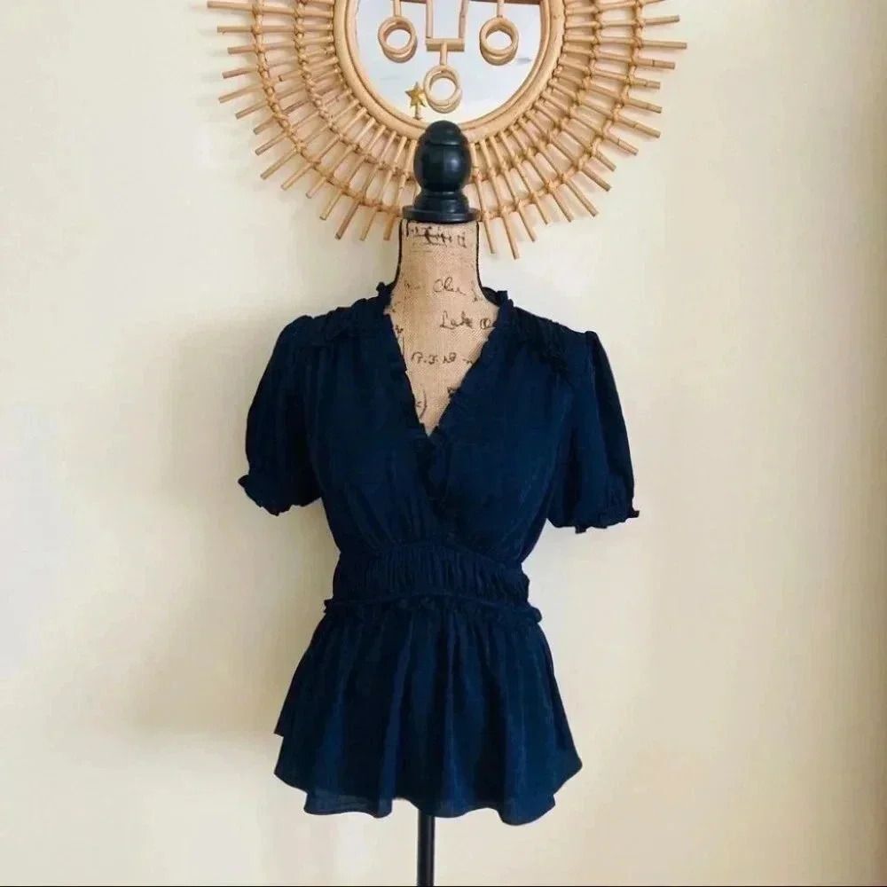 Anthropologie Current Air polka Dot Top